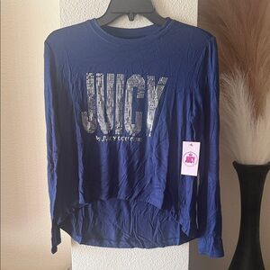 Juicy Couture Blue Long Sleeve Tee